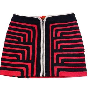 vintage textured mini skirt